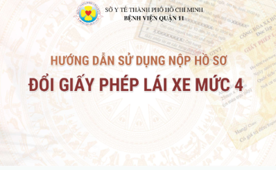 Hướng dẫn sử dụng nộp hồ sơ đổi giấy phép lái xe mức 4